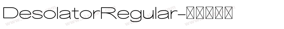 DesolatorRegular字体转换