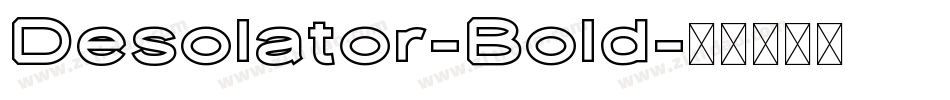 Desolator-Bold字体转换