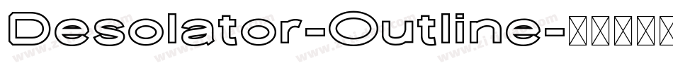 Desolator-Outline字体转换