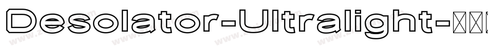 Desolator-Ultralight字体转换