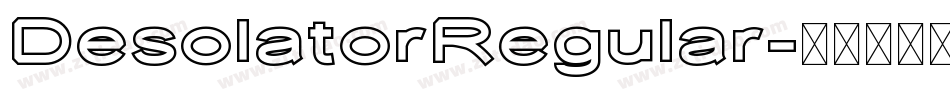 DesolatorRegular字体转换