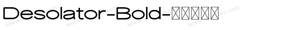 Desolator-Bold字体转换