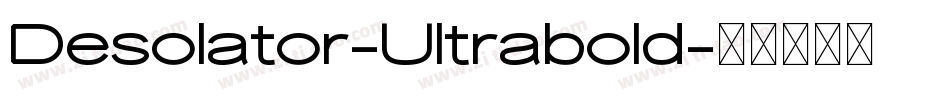 Desolator-Ultrabold字体转换