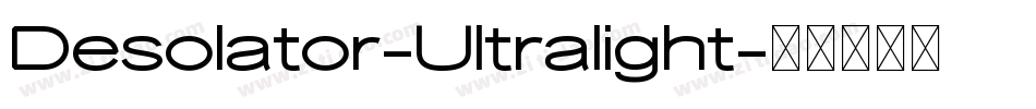 Desolator-Ultralight字体转换