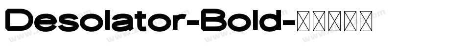 Desolator-Bold字体转换