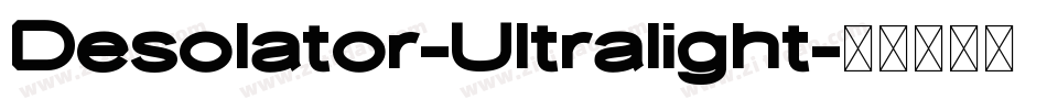 Desolator-Ultralight字体转换