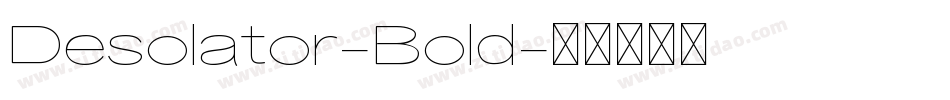 Desolator-Bold字体转换