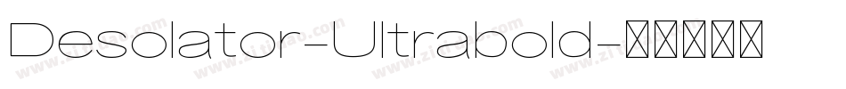 Desolator-Ultrabold字体转换