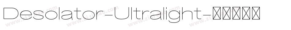 Desolator-Ultralight字体转换