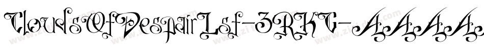 CloudsOfDespairLsf-3RKG字体转换