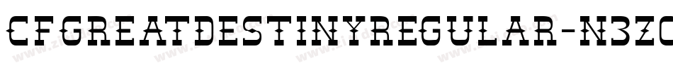 CfGreatDestinyRegular-n3Z0字体转换