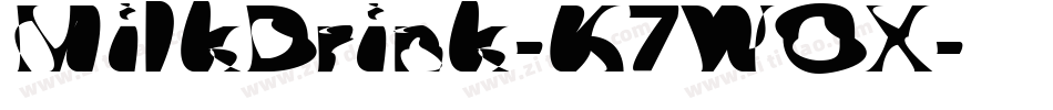MilkDrink-K7WOX字体转换