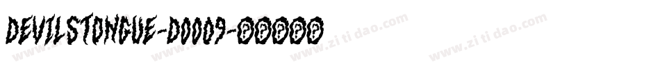 DevilsTongue-DOO09字体转换