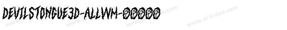 DevilsTongue3D-ALLwM字体转换