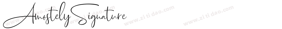 AmostelySignature-2字体转换