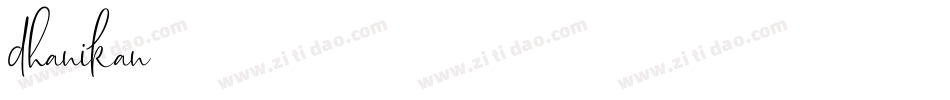 dhanikan字体转换