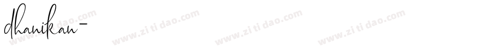 dhanikan字体转换