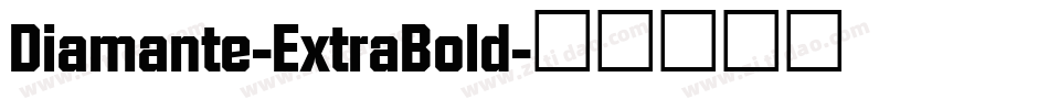 Diamante-ExtraBold字体转换