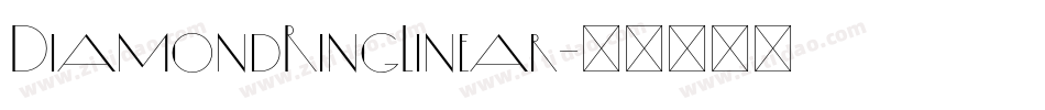 DiamondRingLinear字体转换