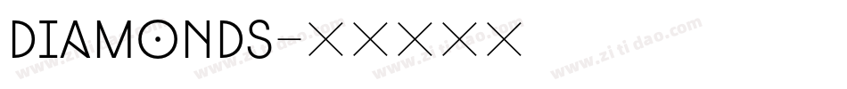 Diamonds字体转换