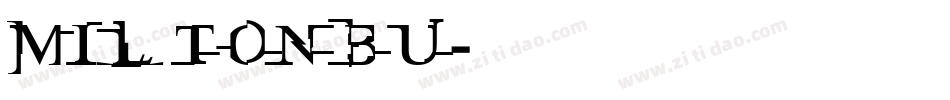 MILTONBU字体转换