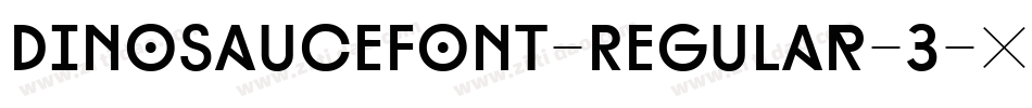DinosauceFont-Regular-3字体转换