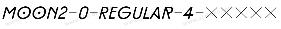 Moon2-0-Regular-4字体转换