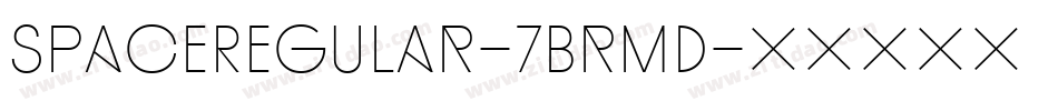 SpaceRegular-7BrmD字体转换