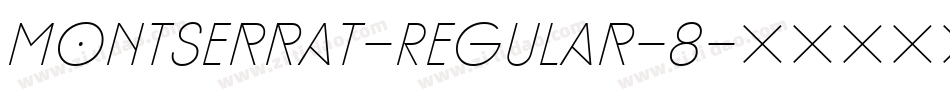 Montserrat-Regular-8字体转换