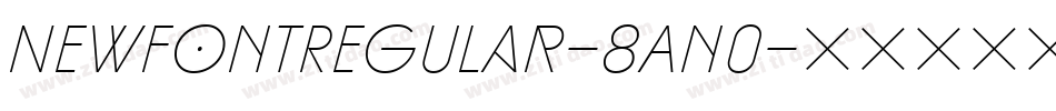 NewfontRegular-8An0字体转换