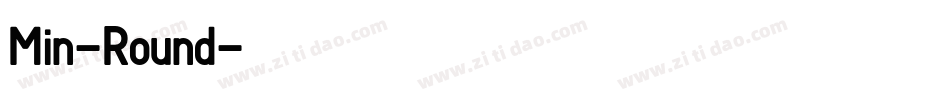 Min-Round字体转换