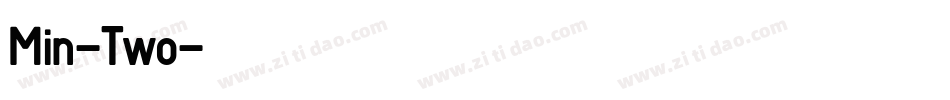 Min-Two字体转换