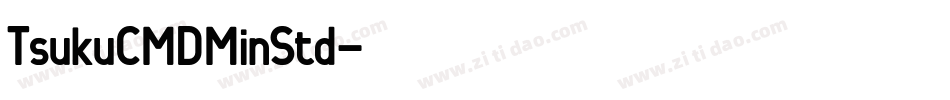 TsukuCMDMinStd字体转换