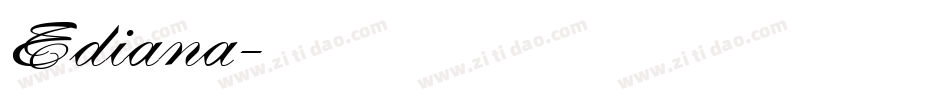 Ediana字体转换