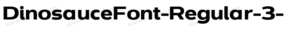 DinosauceFont-Regular-3字体转换