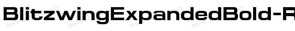 BlitzwingExpandedBold-ReA3字体转换