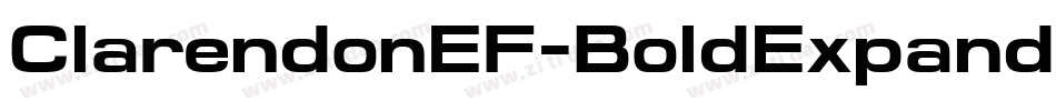 ClarendonEF-BoldExpanded字体转换