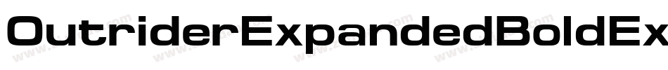 OutriderExpandedBoldExpandedBold-GL9y字体转换
