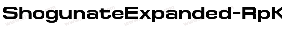 ShogunateExpanded-RpKZ3字体转换 ShogunateExpanded-RpKZ3字体转换