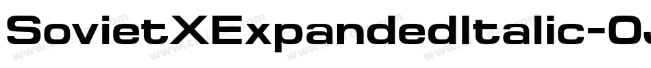 SovietXExpandedItalic-0JXR字体转换
