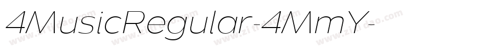 4MusicRegular-4MmY字体转换