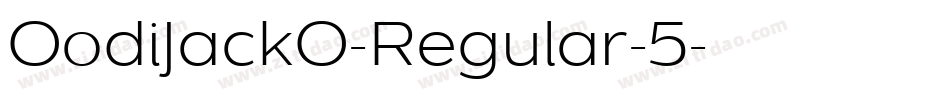 OodiJackO-Regular-5字体转换