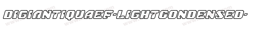 DigiAntiquaEF-LightCondensed字体转换