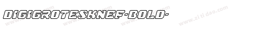 DigiGroteskNEF-Bold字体转换