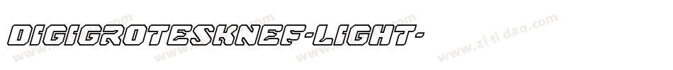 DigiGroteskNEF-Light字体转换