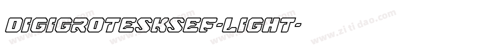 DigiGroteskSEF-Light字体转换