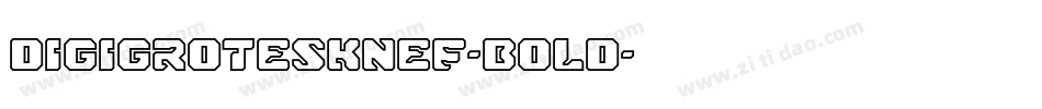DigiGroteskNEF-Bold字体转换