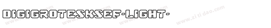 DigiGroteskSEF-Light字体转换
