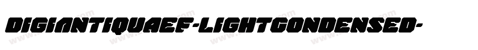 DigiAntiquaEF-LightCondensed字体转换