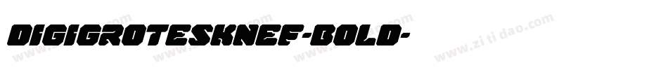 DigiGroteskNEF-Bold字体转换
